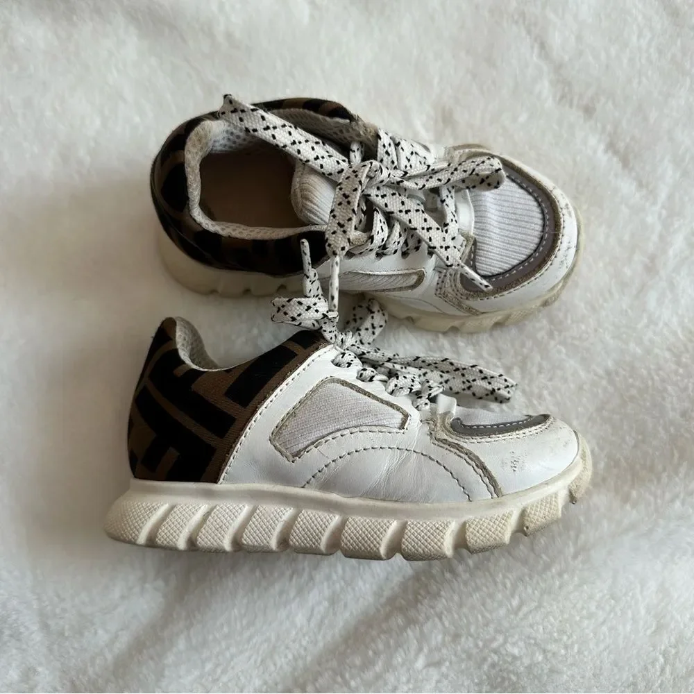 Fendi FF Trainers Kids Size 24 - Picture 2 of 13